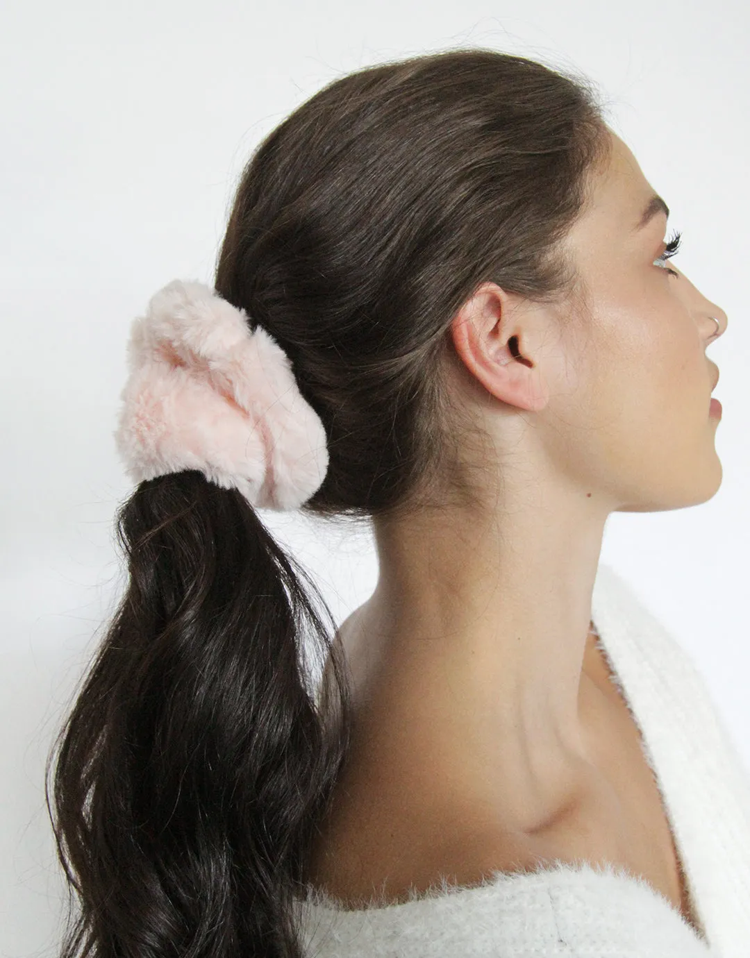 2 Pack Extra Large Fur Scrunchies