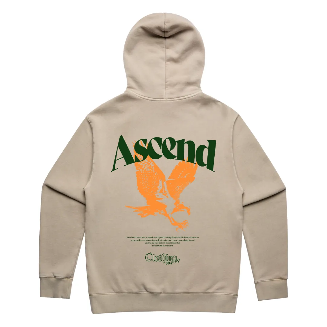 304 Mens Ascend Faded Hoodie Green