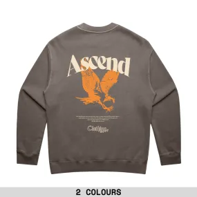 304 Mens Ascend Faded Sweatshirt Cream