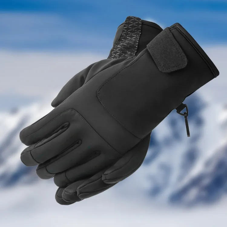 A030 Winter Skiing Glove Riding Sports Touch Screen Keep Warm Gloves, Size: XL(Black)