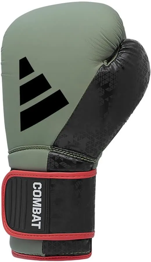 adidas Combat 50 Boxing Gloves Khaki Green