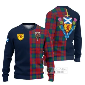 Affleck Tartan Ugly Sweater with Scottish Lion Royal Arm Half Style