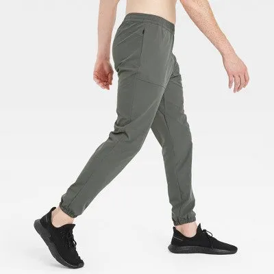 All In Motion Men's Utility Tapered Jogger Gym Running Pants UPF 50 