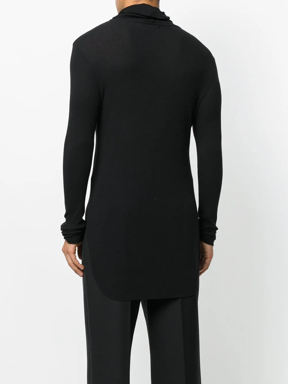 Angora Turtleneck Jumper Black