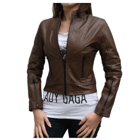 Antique Dark Angel Women Leather jacket