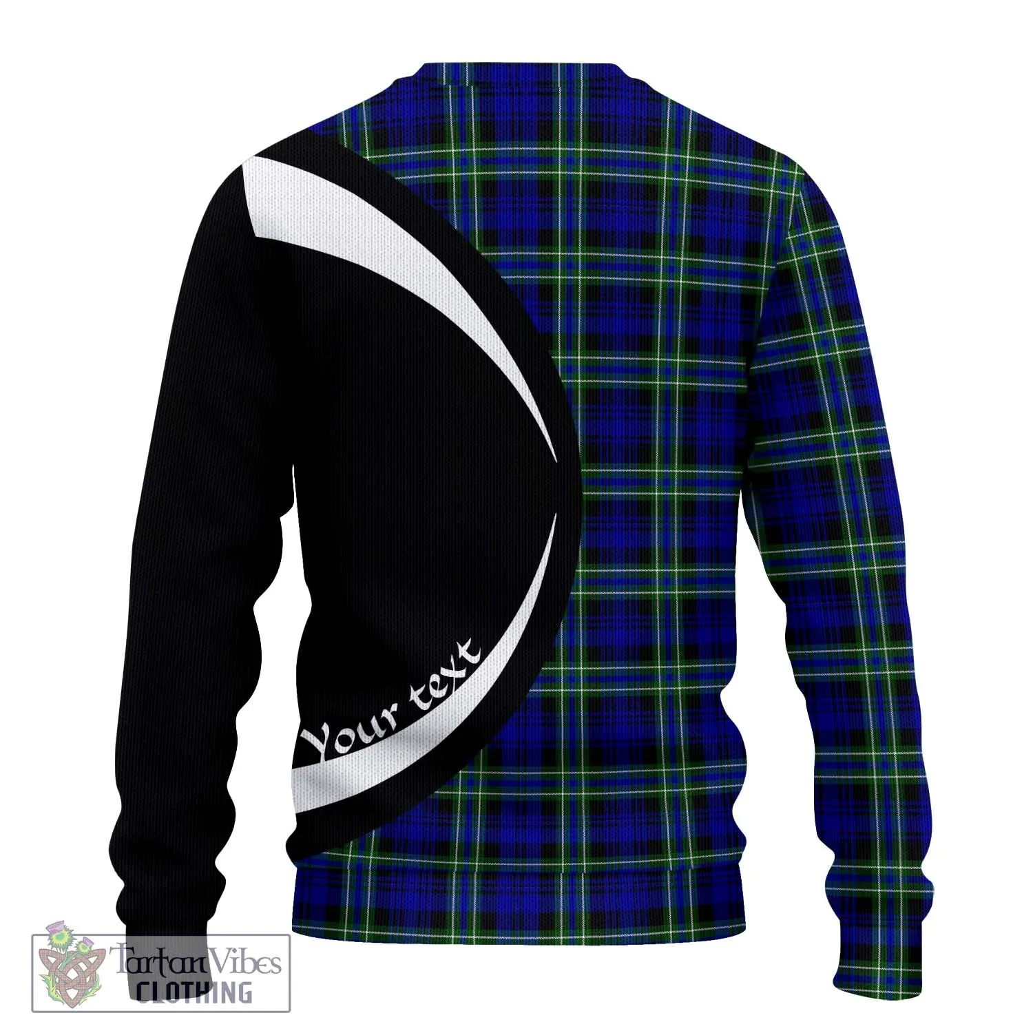 Arbuthnot Modern Tartan Ugly Sweater with Family Crest Circle Style