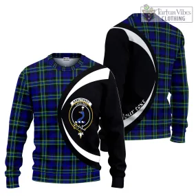 Arbuthnot Modern Tartan Ugly Sweater with Family Crest Circle Style