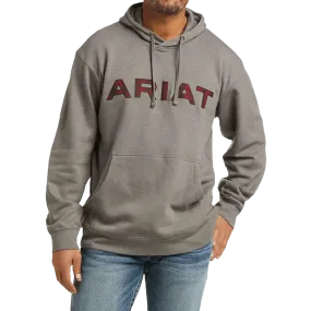 Ariat Men's Basic Raised Logo Charcoal Hoodie