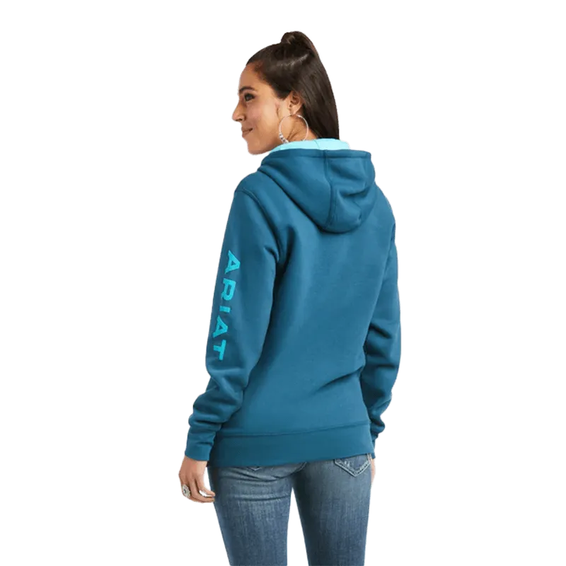 Ariat Women's REAL Arm Logo Eurasian Hoodie