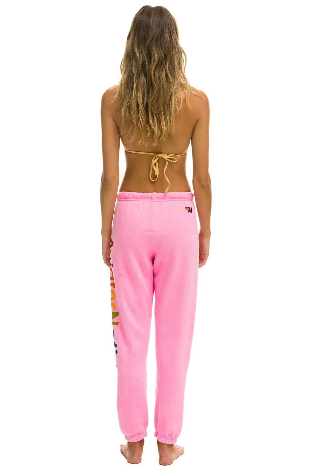 AVIATOR NATION SAN FRANCISCO SWEATPANTS - NEON PINK