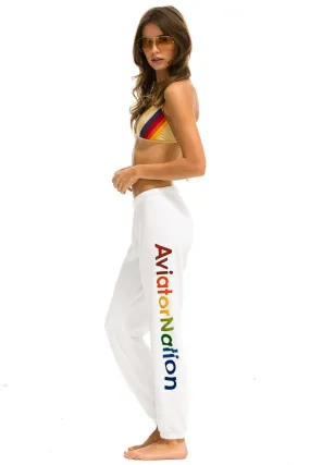 AVIATOR NATION VAIL SWEATPANTS - WHITE