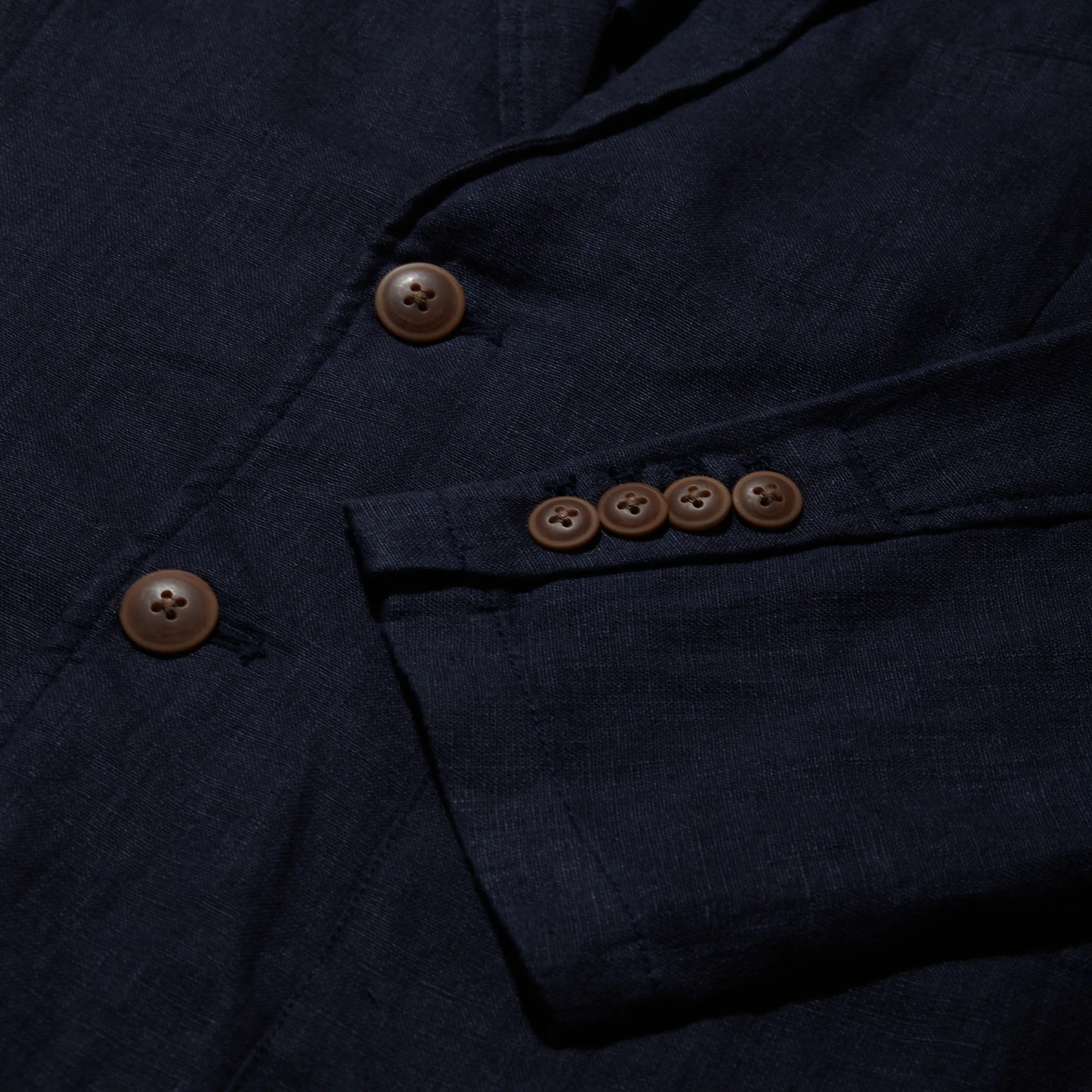 Bal Harbour 2 Button Linen Blazer - Navy