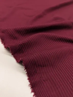 Bamboo Rib Knit - Sangria