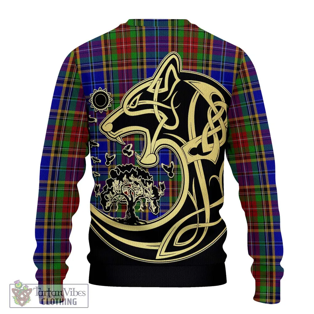 Beattie Tartan Ugly Sweater with Family Crest Celtic Wolf Style