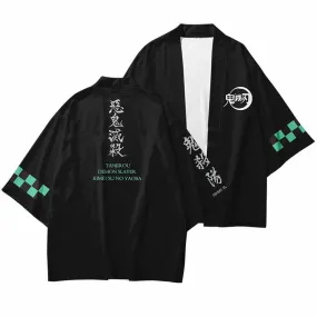 Black Demon Killer Kimono Cardigan