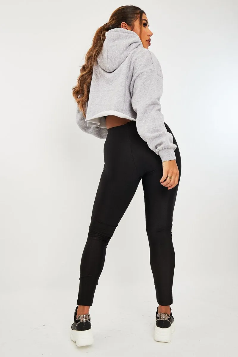 Black Disco Fabric Leggings - Chrissa