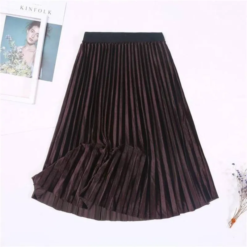 Bohemian Skirt - Velvet High Waisted