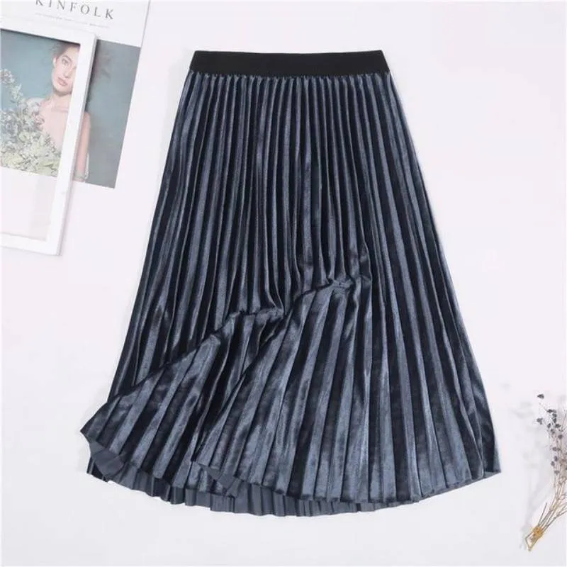 Bohemian Skirt - Velvet High Waisted