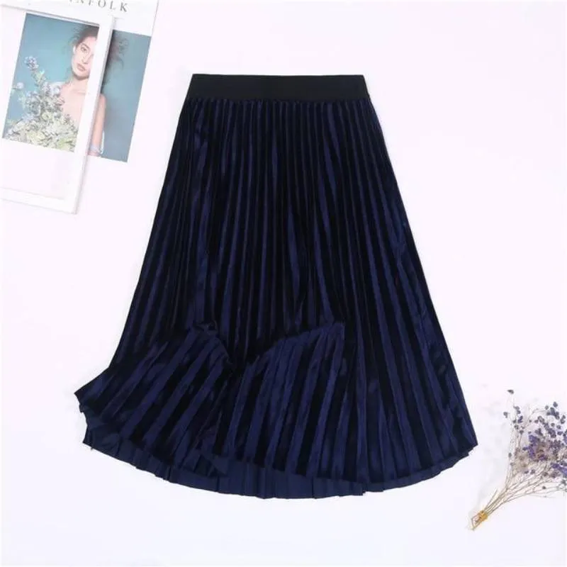 Bohemian Skirt - Velvet High Waisted