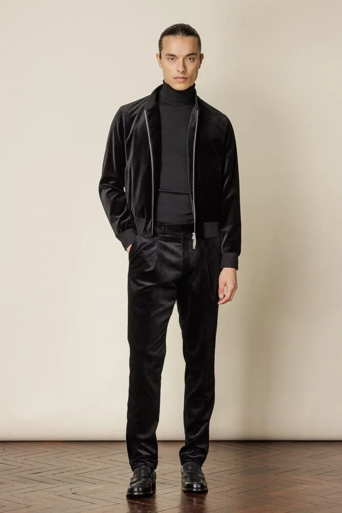 Bomber Jacket - Black Velvet