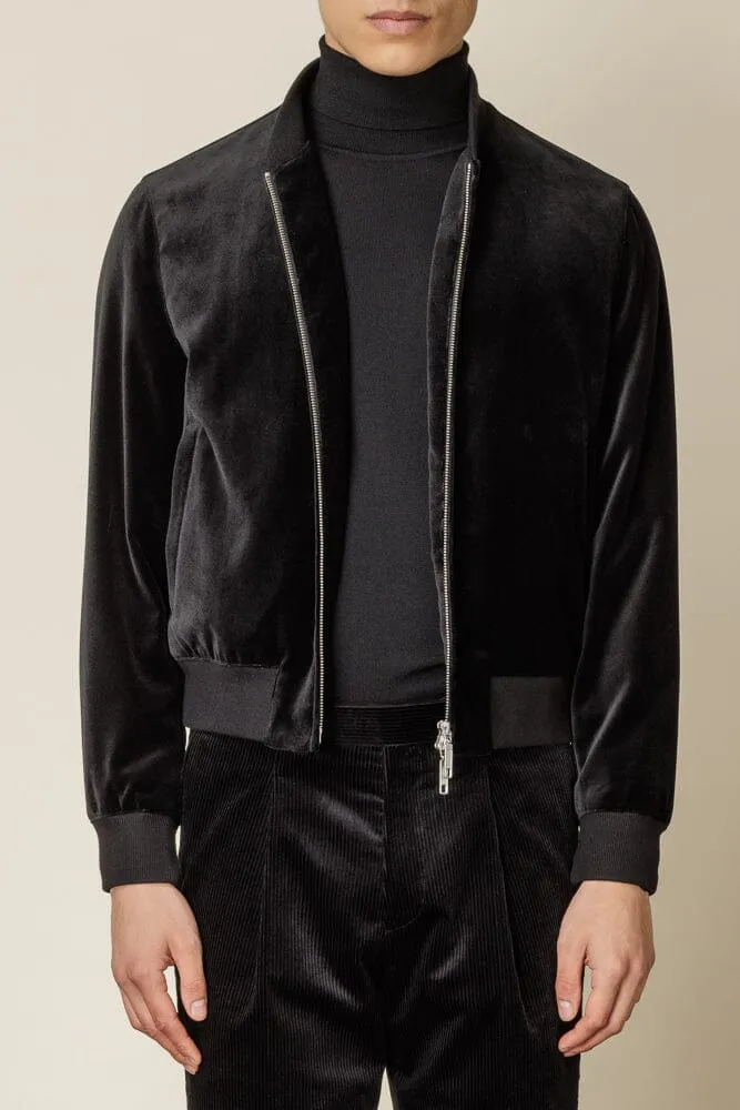 Bomber Jacket - Black Velvet