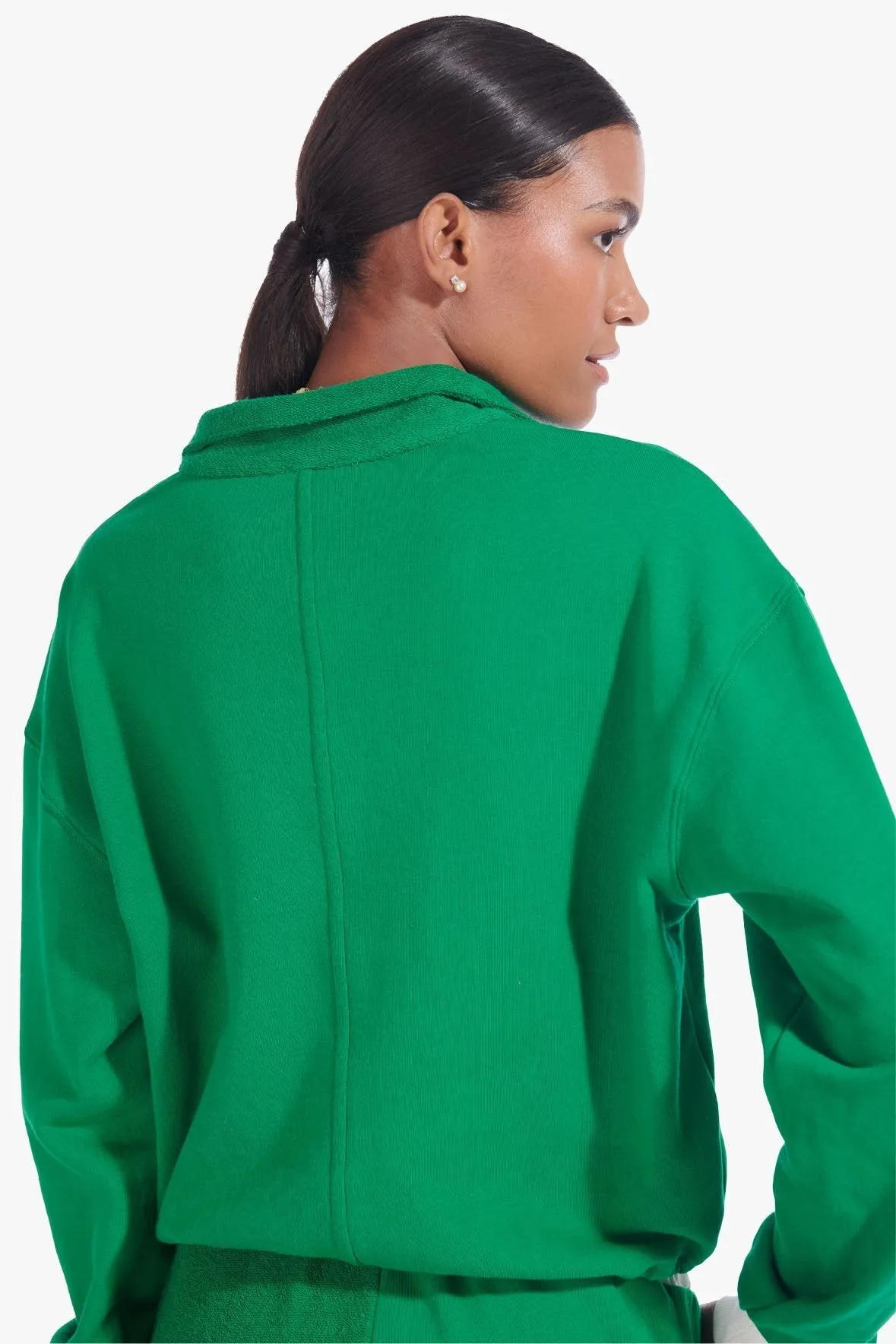 BUNGEE ZIP UP SWEATSHIRT | CLOVER