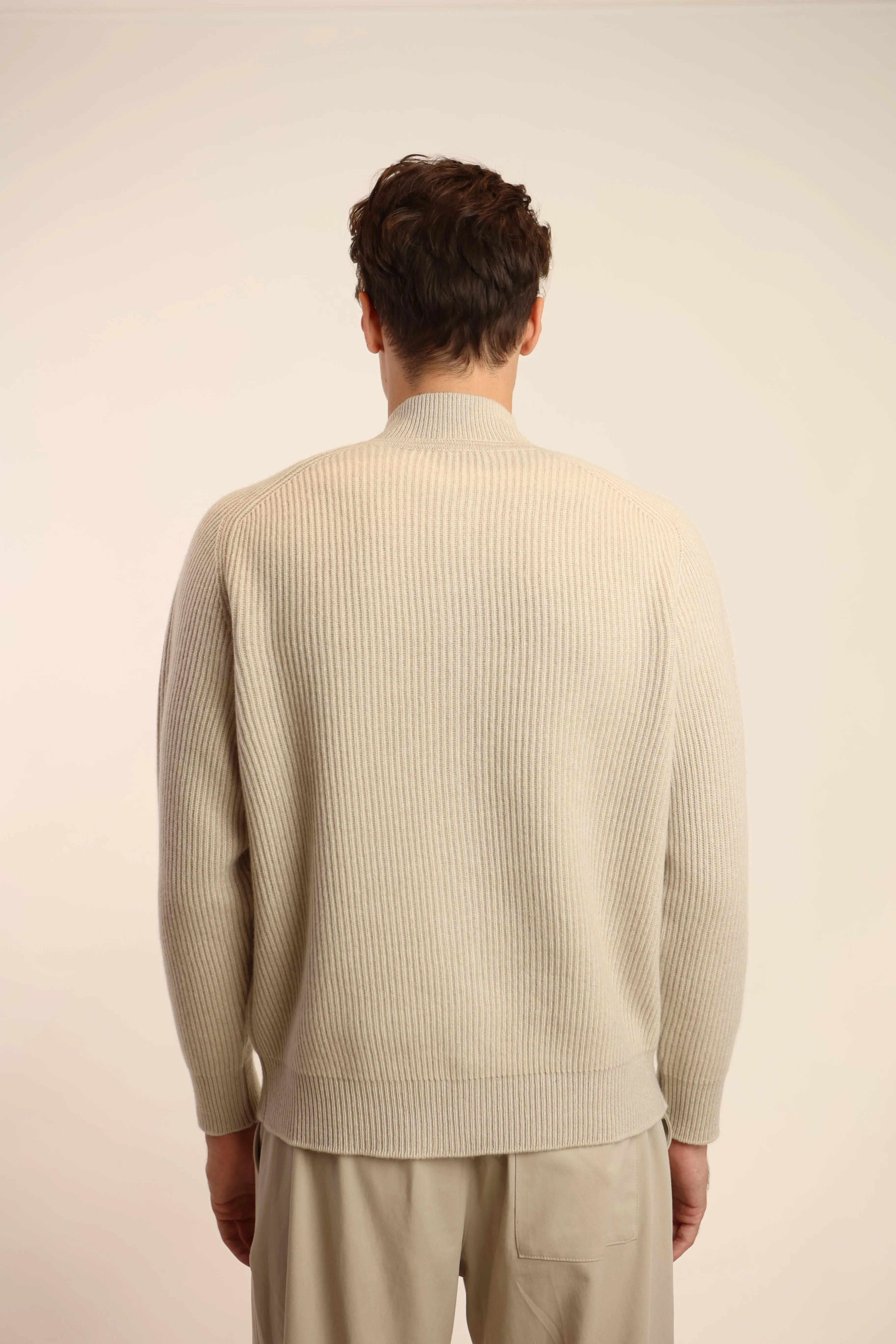 Cardigan maglia inglese 100% cashmere con bottoni