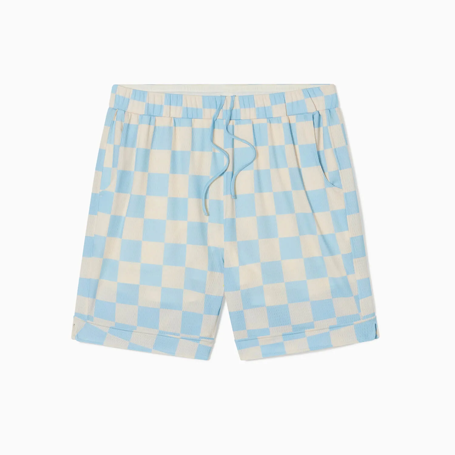 Cerulean Check Basketball Shorts