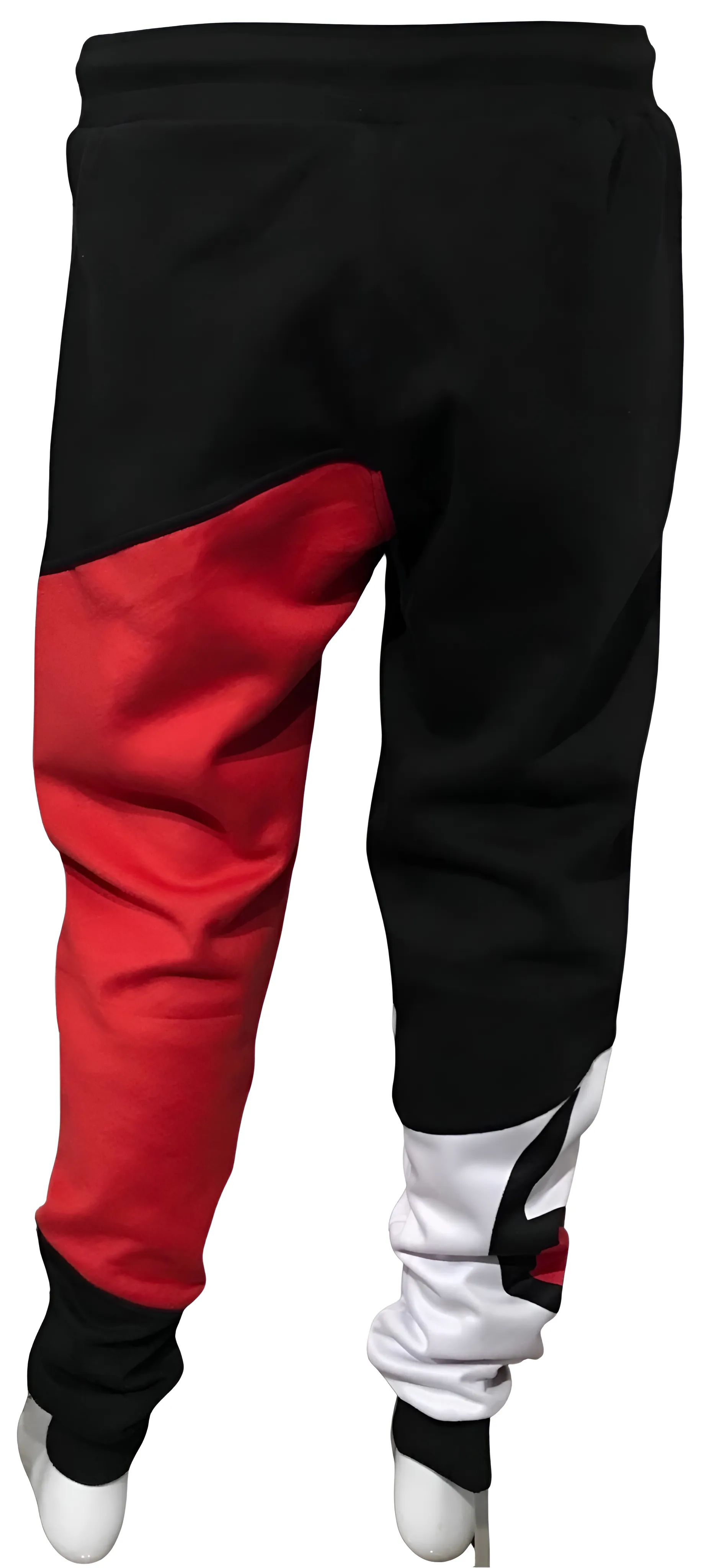 ^CHAMPION CHIEF^ (RED-MULTI) LUXURY JOGGER SWEATPANTS (CUT & SEW) (EMBROIDERED LOGO)