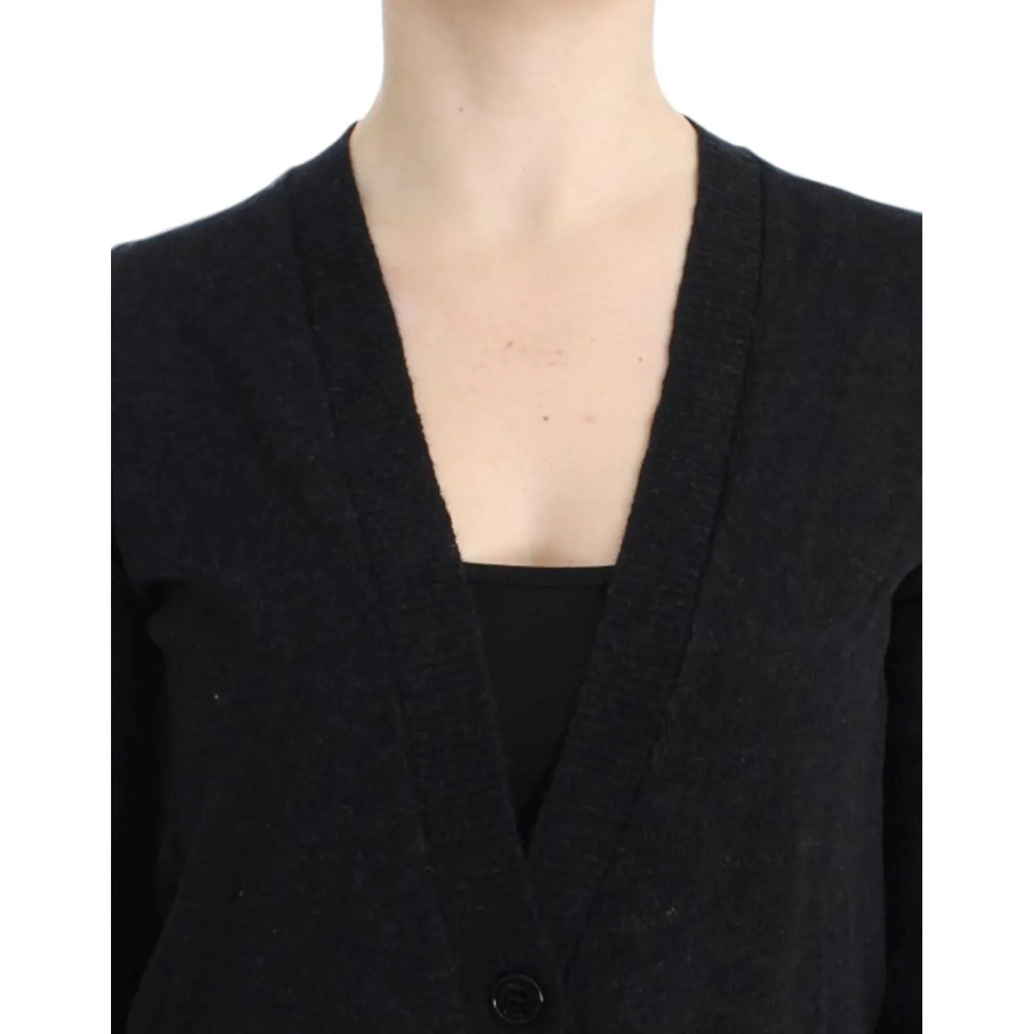 Costume National Elegant Deep V-neck Lightweight Cardigan