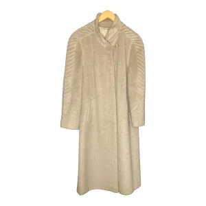 Cotz Llama Wool Cream Long Sleeved Coat UK Size 14