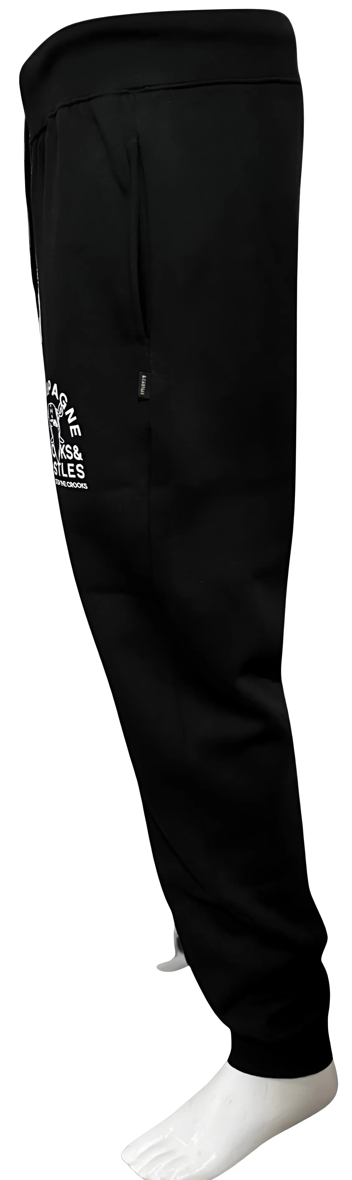 ^CROOKS & CASTLES^ (BLACK) ~CHAMPAGNE VANDA~ JOGGER SWEATPANTS