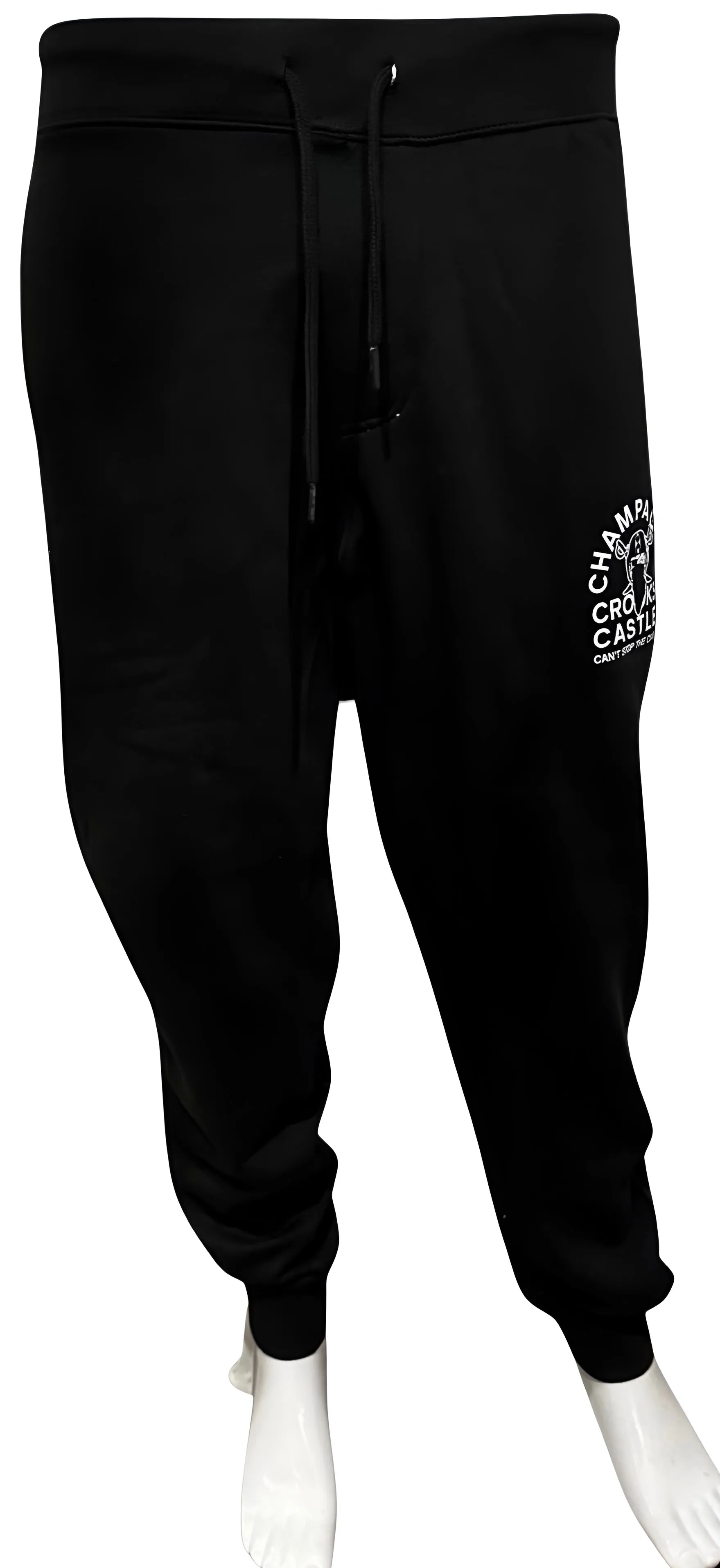 ^CROOKS & CASTLES^ (BLACK) ~CHAMPAGNE VANDA~ JOGGER SWEATPANTS