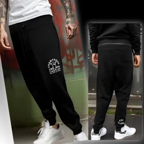 ^CROOKS & CASTLES^ (BLACK) ~CHAMPAGNE VANDA~ JOGGER SWEATPANTS