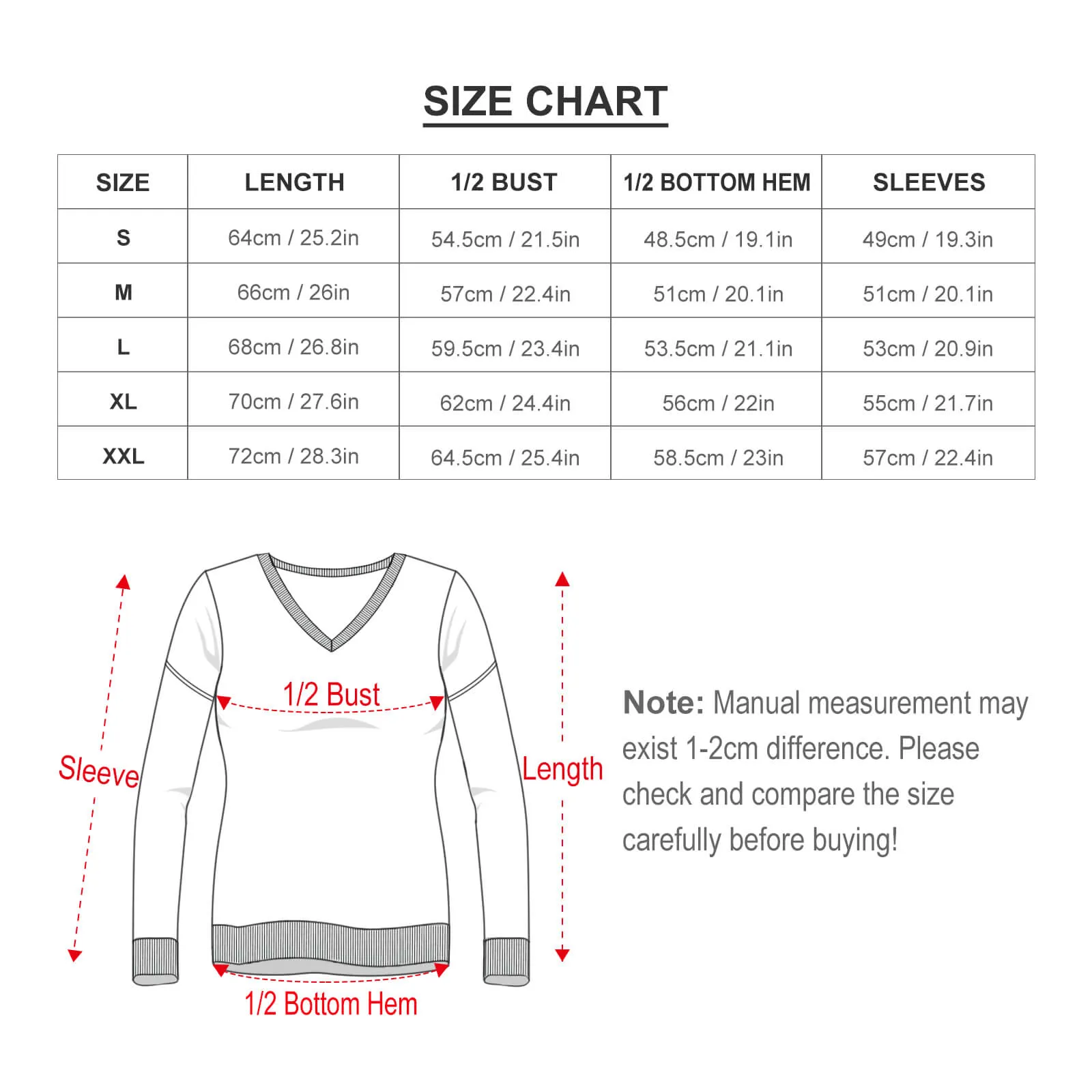 Custom Boyfriend Face V-Neck Sweater for Women Ugly Christmas Sweater Long Sleeve Lightweight Sweater Tops