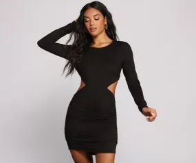 Cut To The Chase Knit Mini Dress