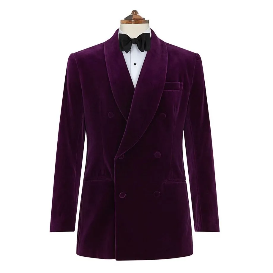 Davenant Purple Velvet Jacket