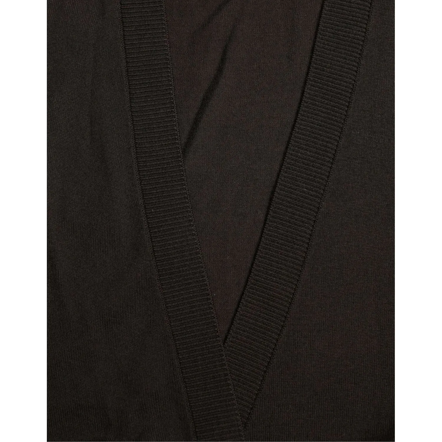 Dolce & Gabbana Elegant Black Virgin Wool Cardigan