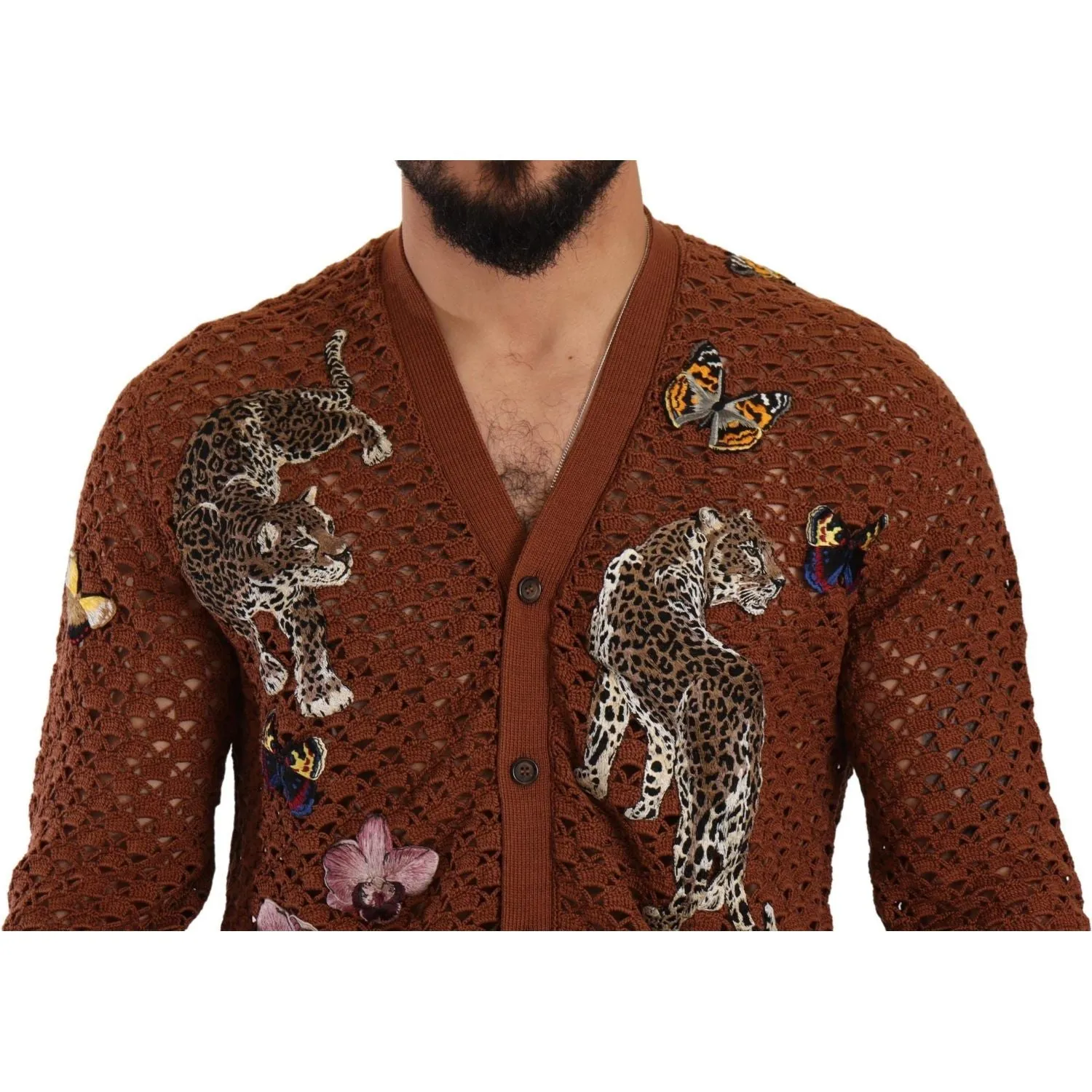 Dolce & Gabbana Refined Elegance Multicolor Embroidered Cardigan