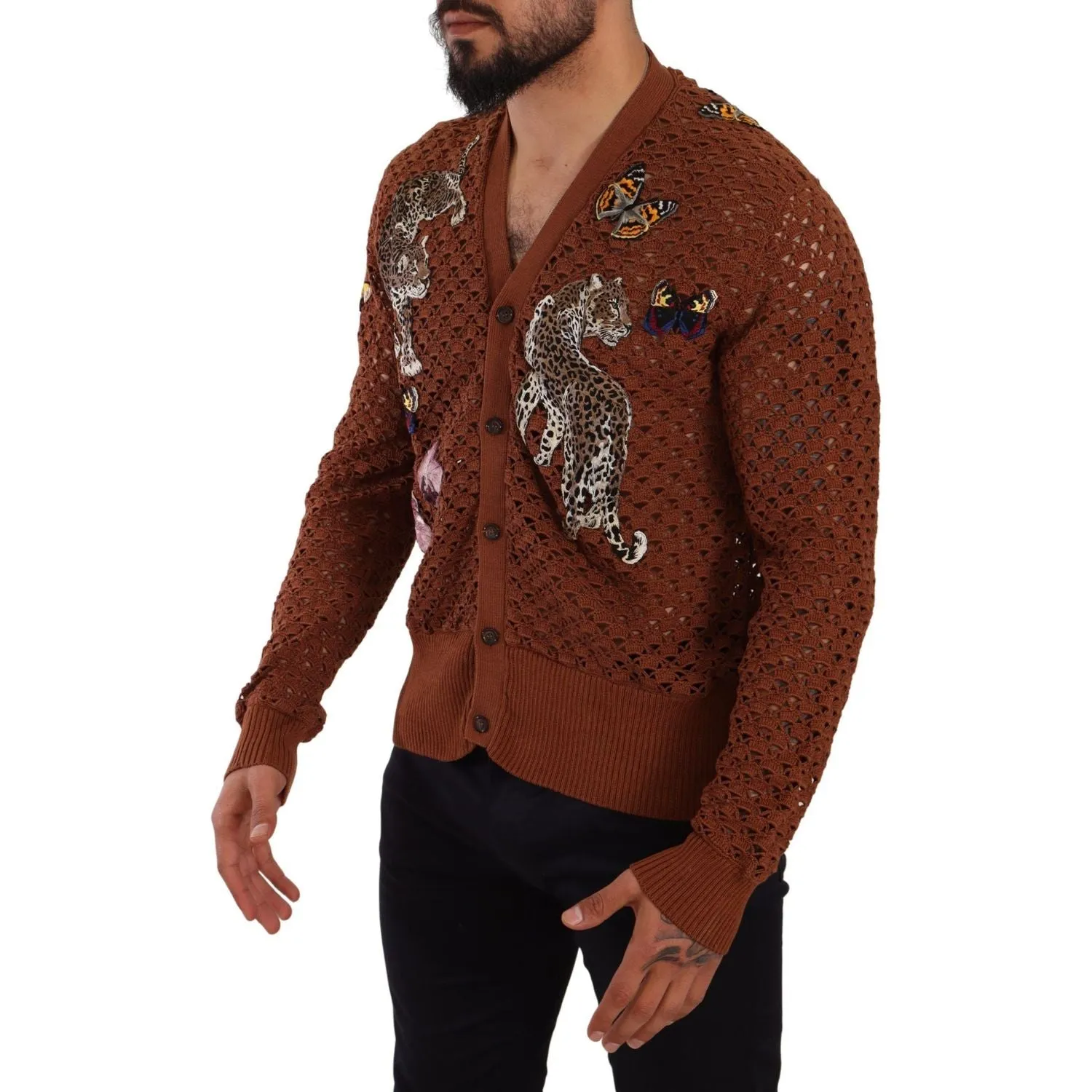 Dolce & Gabbana Refined Elegance Multicolor Embroidered Cardigan