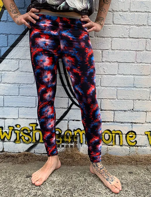 DOOF MEGGINGS - RED TIE DYE