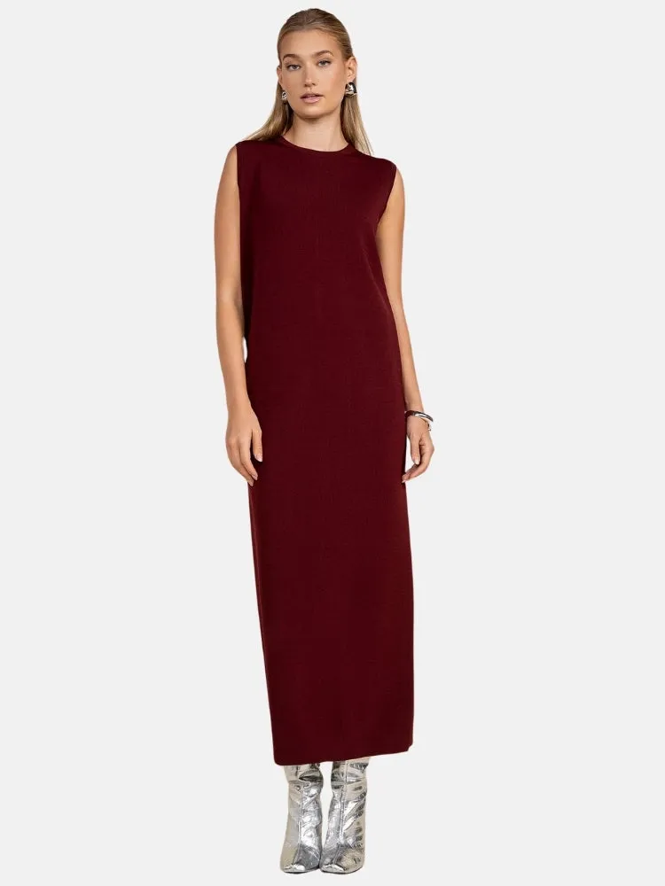 Doré Dress in Merlot