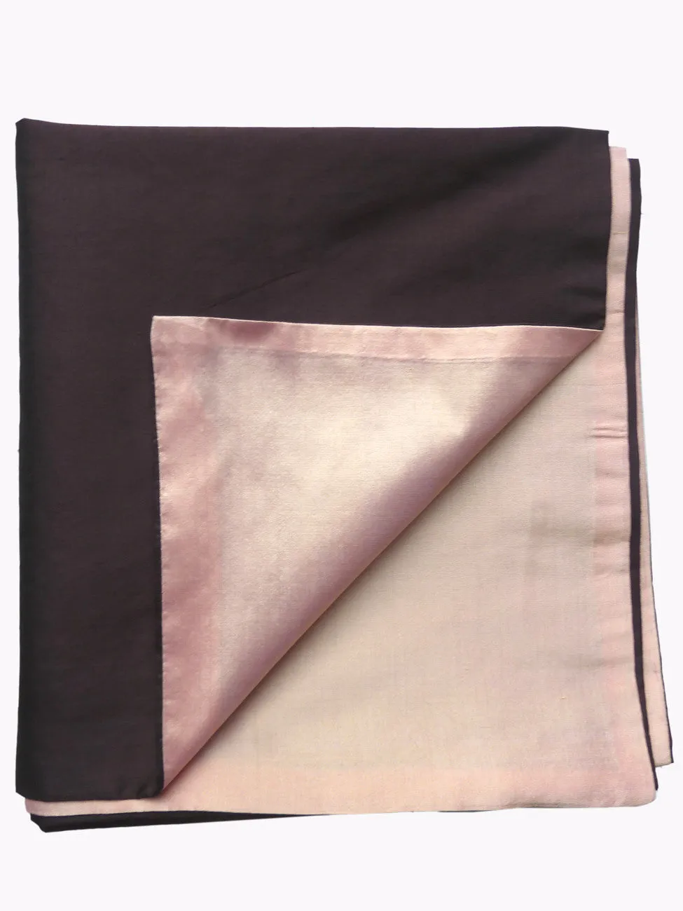 Double Sided Evening Shawl Eggplant Sand Pink