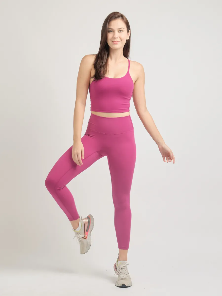 Easy Stretch 7/8 *Seamless Leggings in Power Pink