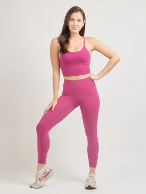 Easy Stretch 7/8 *Seamless Leggings in Power Pink