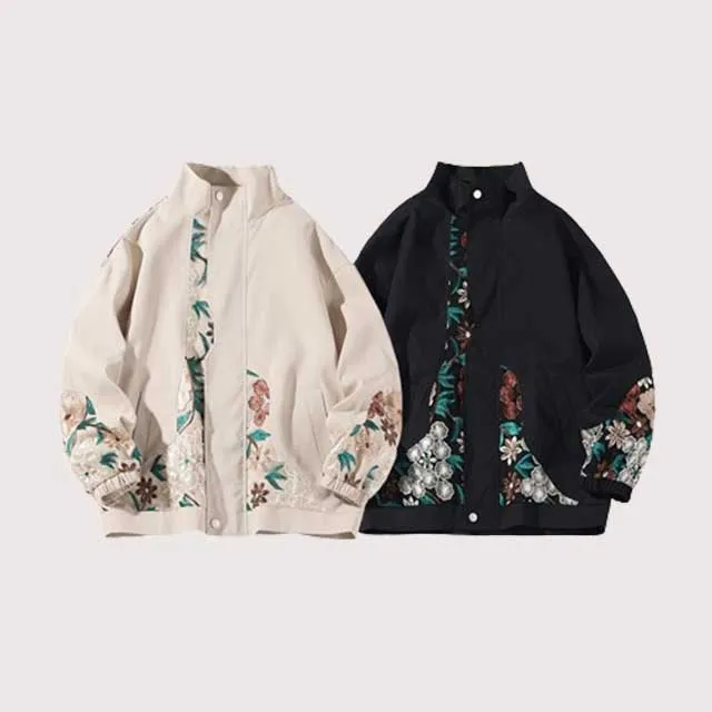 Embroidery Harajuku Bomber Jacket