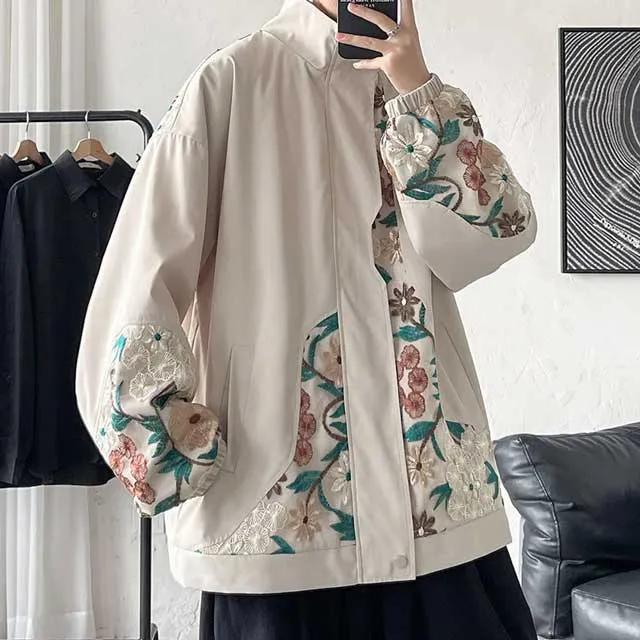 Embroidery Harajuku Bomber Jacket