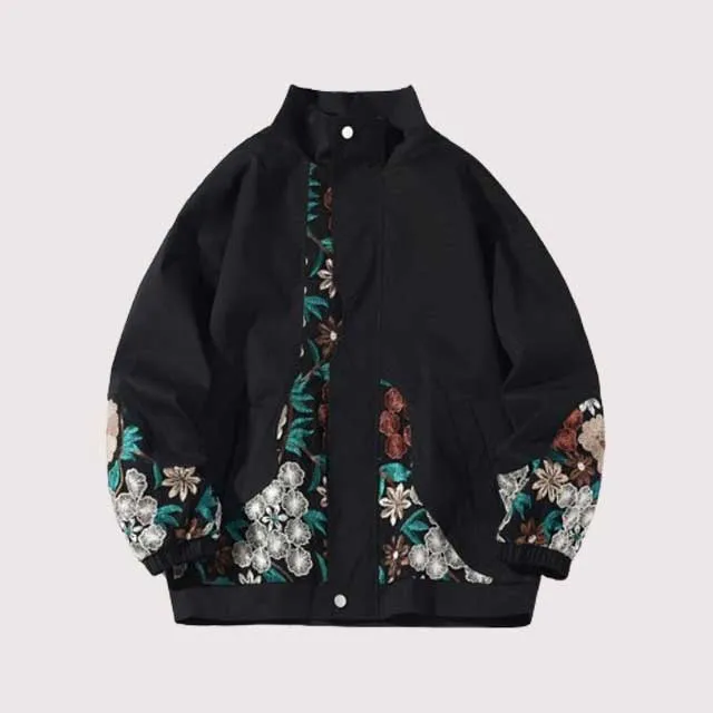 Embroidery Harajuku Bomber Jacket