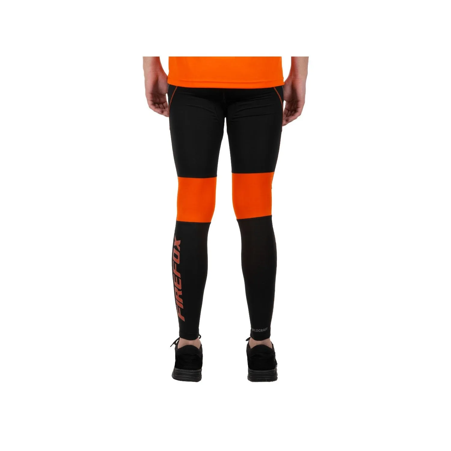 Firefox Full Length Leg Warmer - Black/Orange