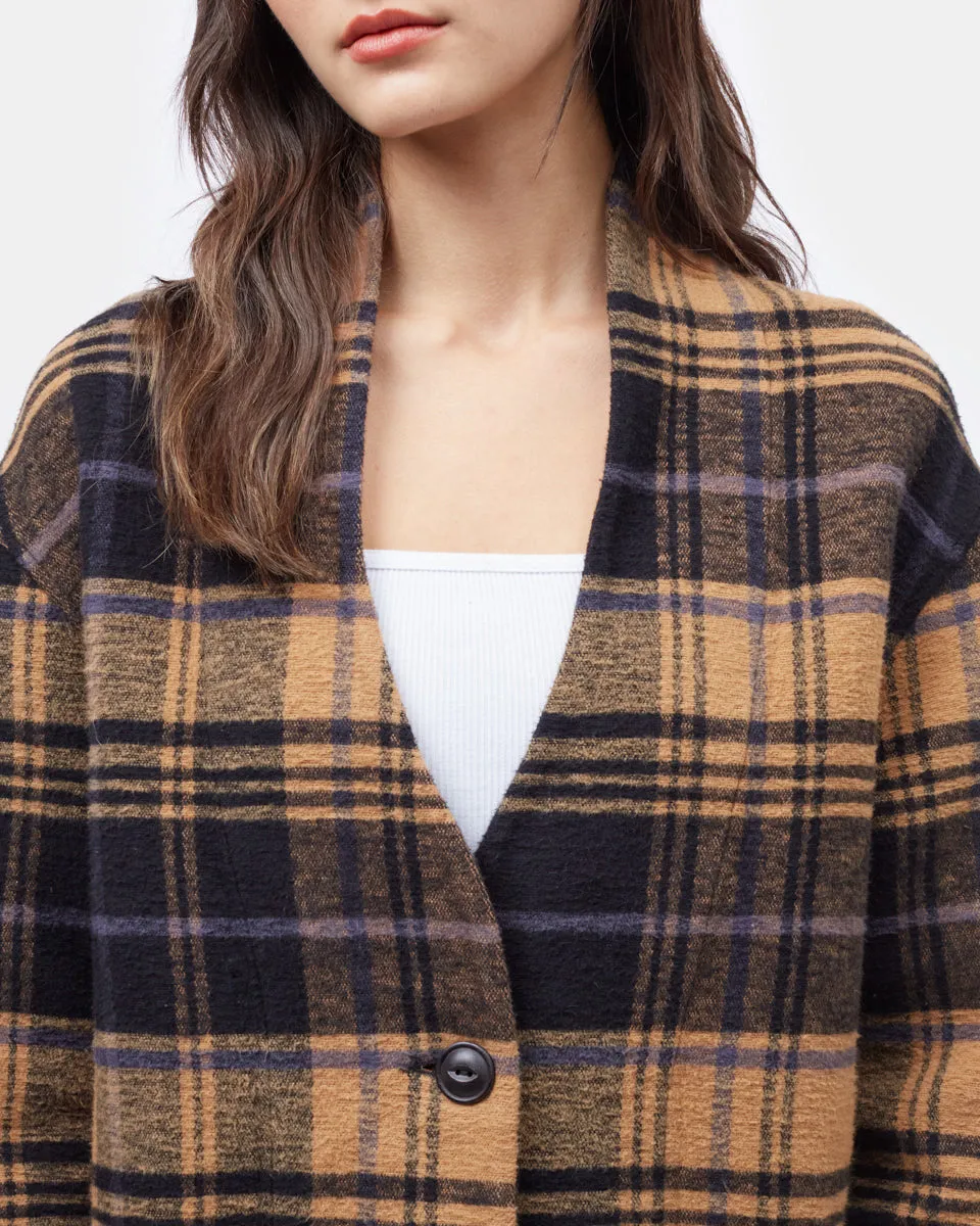 Flannel Cocoon Cardigan